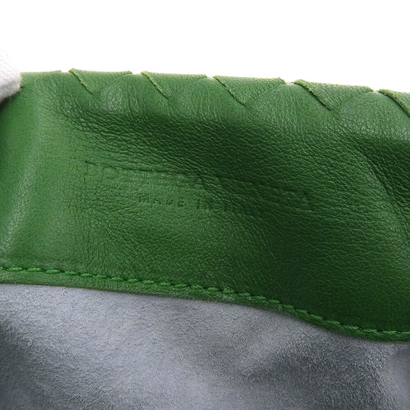 Bottega Veneta Shoulder One Green Leather Intrecciato Bag - Picture 8 of 8